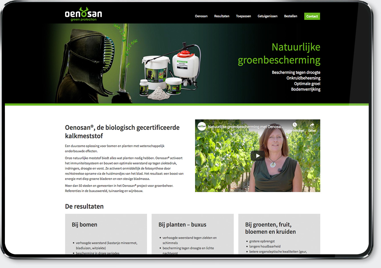 Oenosan webpage